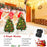 Set of 2 29 Inch Battery Powered Pre-lit Pathway Holiday Christmas Trees