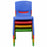 4-pack Colorful Stackable Plastic Children Chairs