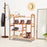 4 Tiers Multifunction Bamboo Storage Shoe Rack for Entryway Hallway