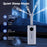 5.5Gal Humidifier with 360¬∞ Nozzles and Wheels for Large Room-White