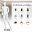 5.8 ft Plastic Female Mannequin Adjustable Detachable Manikin with Metal Stand