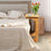 Bamboo Sofa Table End Table Bedside Table with Storage Bag