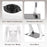 5.8 ft Full Body Female Mannequin Egghead Manikin with Metal Stand