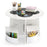 5 PCS Kids Table and Chair Set with Storage Stools for Activity-White
