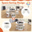 5 PCS Kids Table and Chair Set with Storage Stools for Activity-White