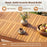 Outdoor Acacia Wood Dining Table with Slatted Tabletop for Garden