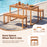 Outdoor Acacia Wood Dining Table with Slatted Tabletop for Garden