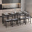 5-Piece Dining Set with 4 Upholstered Stools