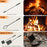 5-Pieces Fireplace Tool Set Indoor Outdoor Fire Place Set Tools with Aluminum Handles