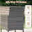 5 Pieces PE Wicker Patio Dining Set Outdoor Acacia Wood Table and Chairs-Black