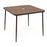 5 Pieces Patio Dining Set 4 Cushioned Rattan Armchairs and Square Table