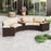 5 Pieces Patio Furniture Set