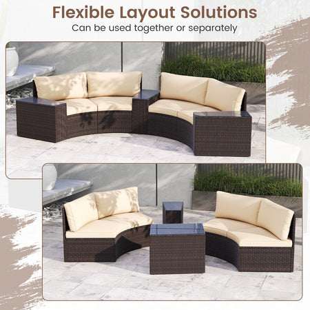 5 Pieces Patio Furniture Set