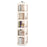 5-Tier Foldable Rotating Bookshelf 360¬∞ Spinning Bookcase with Swivel Base-White