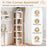 5-Tier Foldable Rotating Bookshelf 360¬∞ Spinning Bookcase with Swivel Base-White