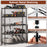 5-Tier Metal Storage Shelving Unit with V-Shaped Wire Rack-Black
