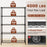 5-Tier Metal Storage Shelving Unit Set of 2 Adjustable Utility Shelf with V-Shaped Wire Rack-Black