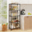 5-Tier Metal Storage Shelving Unit with V-Shaped Wire Rack and 750 LBS Capacity-Black