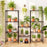 5-Tier Metal Storage Shelving Unit with V-Shaped Wire Rack and 750 LBS Capacity-Black