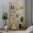 5-Tier Tall Etagere Bookcase with Open Storage Shelves-White