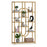 5-Tier Tall Etagere Bookcase with Open Storage Shelves-White