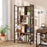 5-tier Bookcase 61 Inch Tall Industrial Bookshelf with Metal Frame