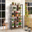 5-tier Bookcase 61 Inch Tall Industrial Bookshelf with Metal Frame