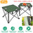 2Pcs Foldable Camping Table Portable Picnic Table Lightweight Travel Desk with 2 Cup Holders/Table Carrying Bag
