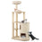 60 Inches Tall Cat Tree with 2-Story Condo and Sisal Scratching Posts-Natural