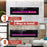 60 Inches Ultra-thin Electric Fireplace with Remote Control and Timer Function