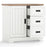 Farmhouse Sideboard Buffet Cabinet Kitchen Pantry with Sliding Doors-White