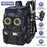 42L/11Gal Fishing Backpack Large Capacity Fishing Tackle Storage Bag with Rod Holders 16-Pocket Water-Resistant with Divider Adjustable Padded Straps