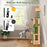 63 Inch Cactus Cat Tree with Sisal Scratching Posts and Board for Indoor Cats