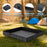 41x41x5.5in Portable Shower Pan Foldable Shower Basin Collapsible Camping Shower Tent Base with Detachable Drain Pipe for Indoor & Outdoor