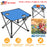 2Pcs Foldable Camping Table Portable Picnic Table Lightweight Travel Desk with 2 Cup Holders/Table Carrying Bag