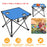 2Pcs Foldable Camping Table Portable Picnic Table Lightweight Travel Desk with 2 Cup Holders/Table Carrying Bag