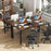 6 Feet Conference Room Table Large Meeting Table Rectangle Seats 8-10 People-Rustic Brown