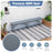 6 Feet Plastic Folding Bench Portable Seat with Handle and Lock