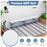 6 Feet Plastic Folding Bench Portable Seat with Handle and Lock