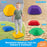 6 Pieces Kids Stepping Stone Square Balance Blocks Indoor Outdoor-Multicolor