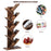 8-Tier Free Standing Tree Bookshelf-Coffee