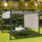 10 x 10 Feet Metal Frame Patio Furniture Shelter-Beige