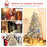 7.5 Ft Hinged Unlit Artificial Silver Tinsel Christmas Tree