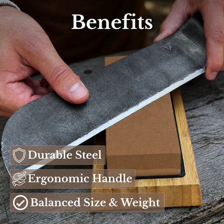 Hand-Forged Splitting Froe, Blade - 25.5 cm (10 inches)