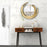 42 Inch Industrial Console Table with 2 Drawers for Entryway Hallway