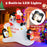 6 Feet Christmas Inflatable with Blow up Penguins and Santa Decoration