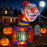 6 Ft Halloween Inflatable Clown with LED Lights for Indoor Outdoor Porch