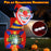6 Ft Halloween Inflatable Clown with LED Lights for Indoor Outdoor Porch