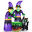 6 Ft Inflatable Halloween Witches with Cauldron & Black Cat