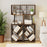 6-Tier Bookshelf Floor Standing Tree S-Shaped Geometric Bookcase with Open Shelves-Brown